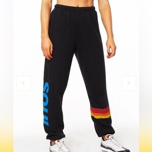 NWT SOULCYCLE X AVIATOR NATION SZ M RELAXED SWEATPANTS